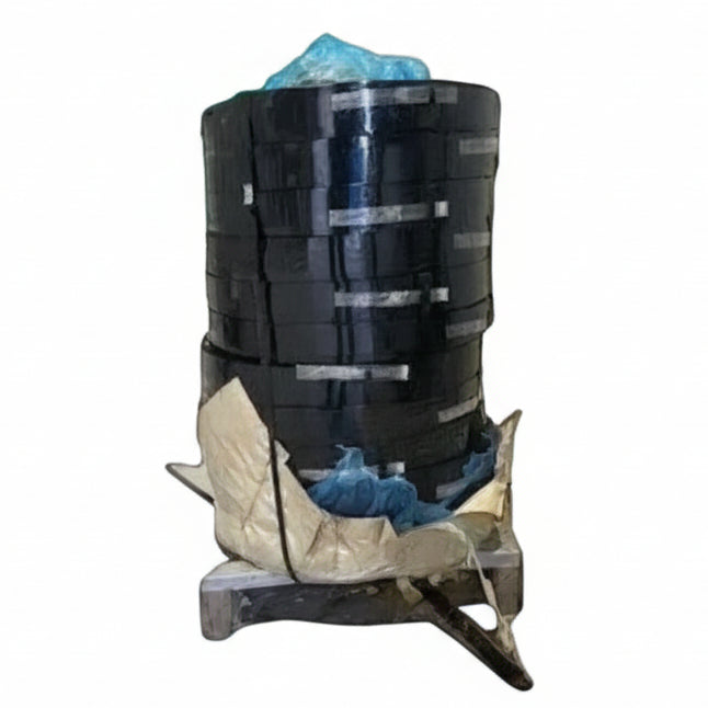 BLACK PAINTED AND WAXED STEEL STRAPPING (PER LBS)