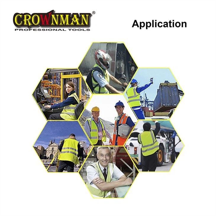 LARGE: HIGH-GLOSS REFLECTIVE SAFETY VEST WITH CE CERTIFICATE YELLOW