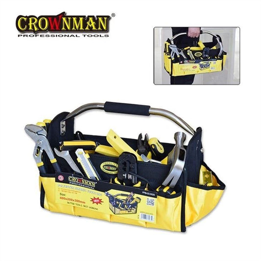 POLYESTER FARBRIC FOLDABLE TOOL BAG 16"