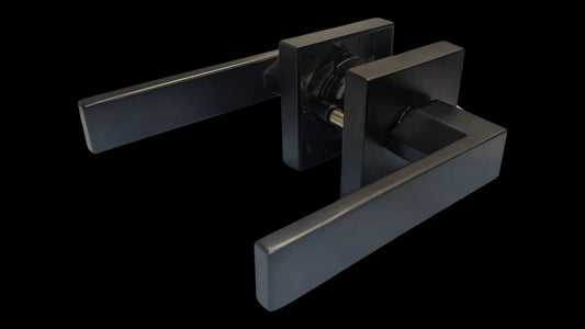 DOOR LEVERSET PASSAGE TYPE ALUM MATT BLACK