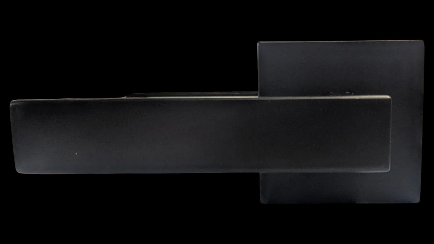 DOOR LEVERSET PASSAGE TYPE ALUM MATT BLACK