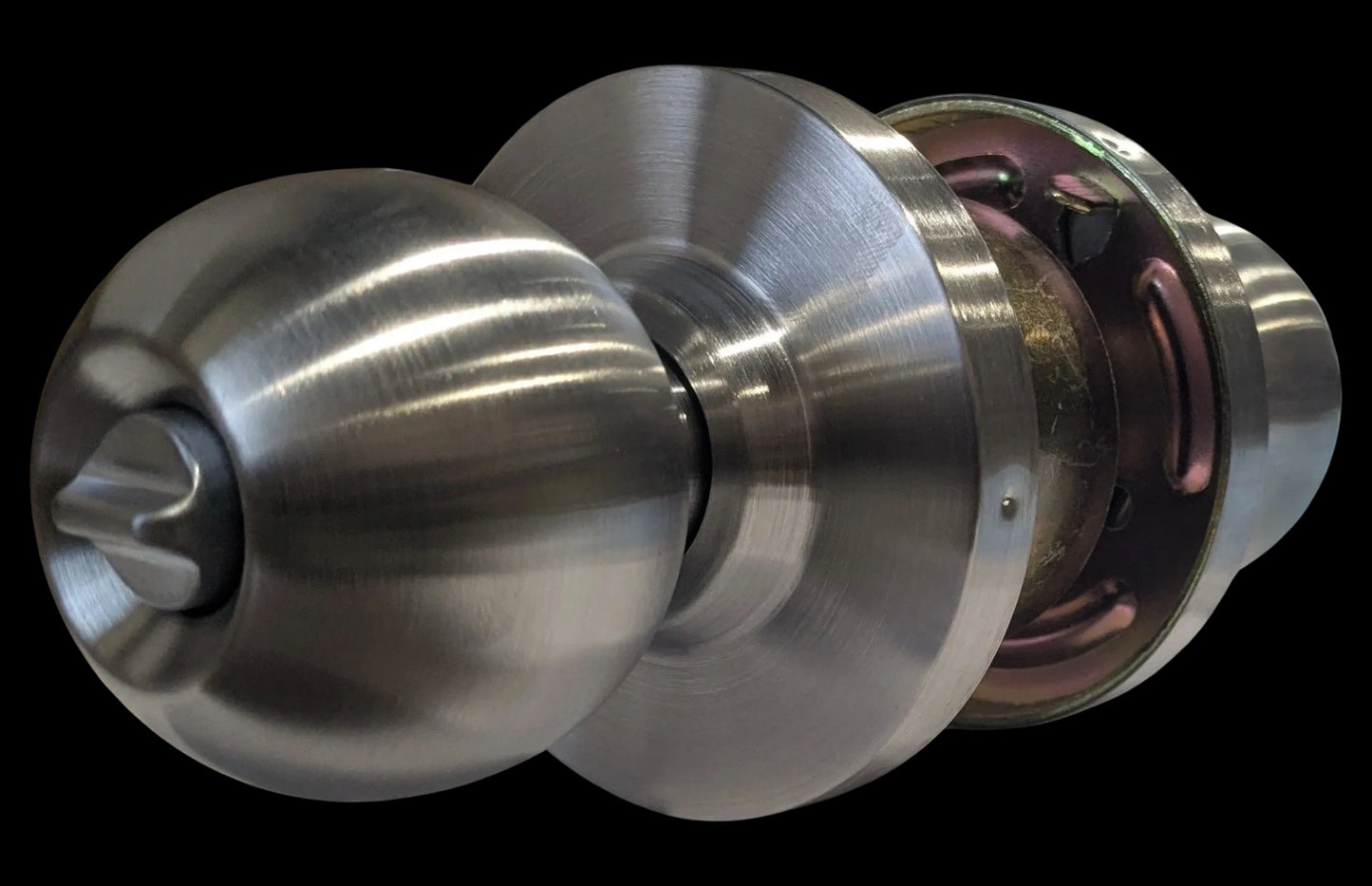 CYLINDRICAL KNOB SET ENTRANCE TYPE SATIN NICKEL ANSI GRADE2