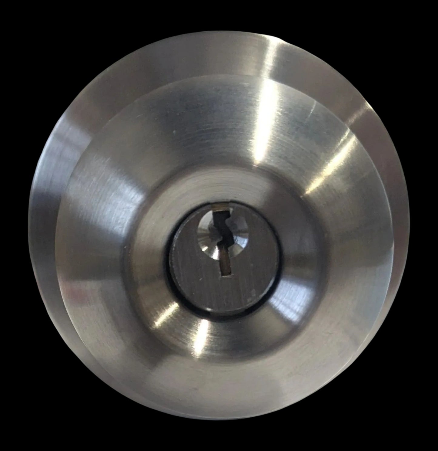 CYLINDRICAL KNOB SET ENTRANCE TYPE SATIN NICKEL ANSI GRADE2