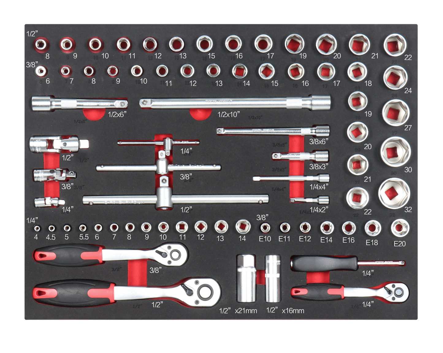 CAR REPAIR HAND TOOL SET 72PC