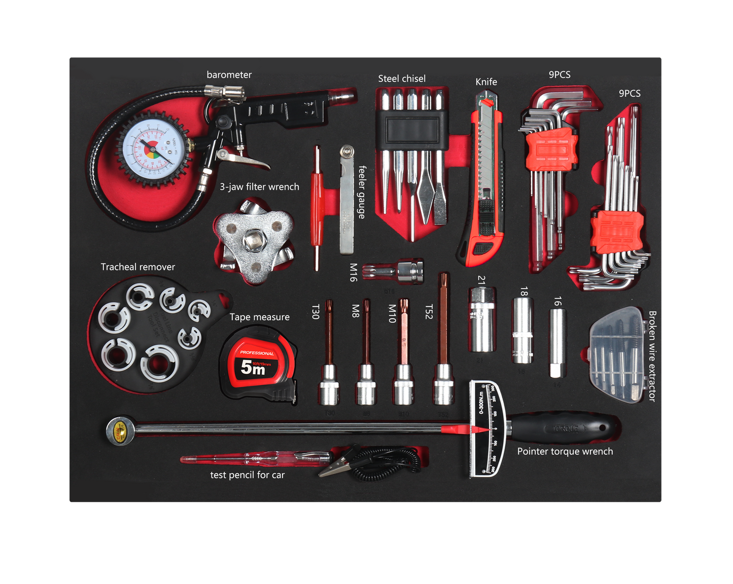 CAR REPAIR HAND TOOL SET 39PC