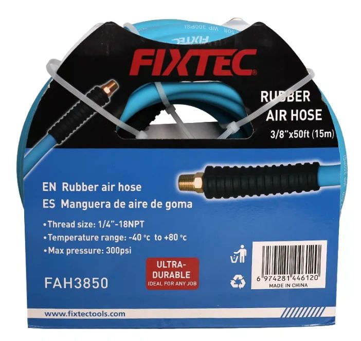 RUBBER AIR HOSE 3/8"X50FT