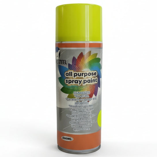 SPRAY PAINT FLUORESCENT YELLOW