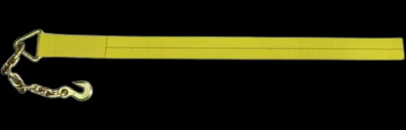 3"X30FT WINCH STRAP WITH CHAIN HOOK NO LOGO