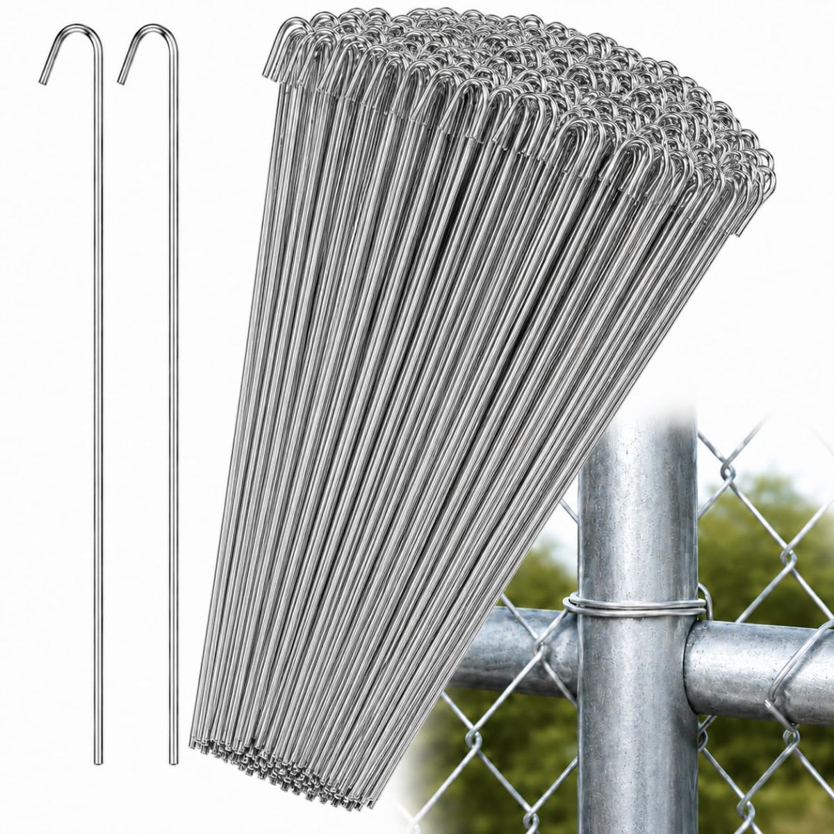 ALUM FENCE TIE - CHAIN LINK FENCE