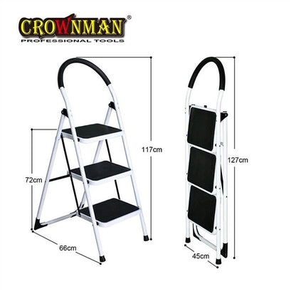 HOUSEHOLD IRON LADDERS 3 STEPS
