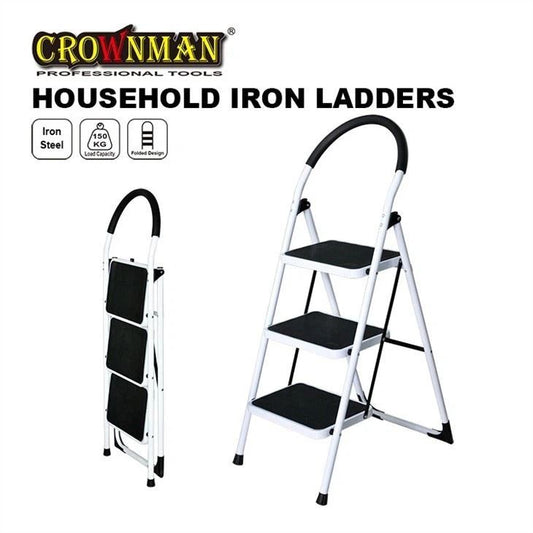HOUSEHOLD IRON LADDERS 3 STEPS