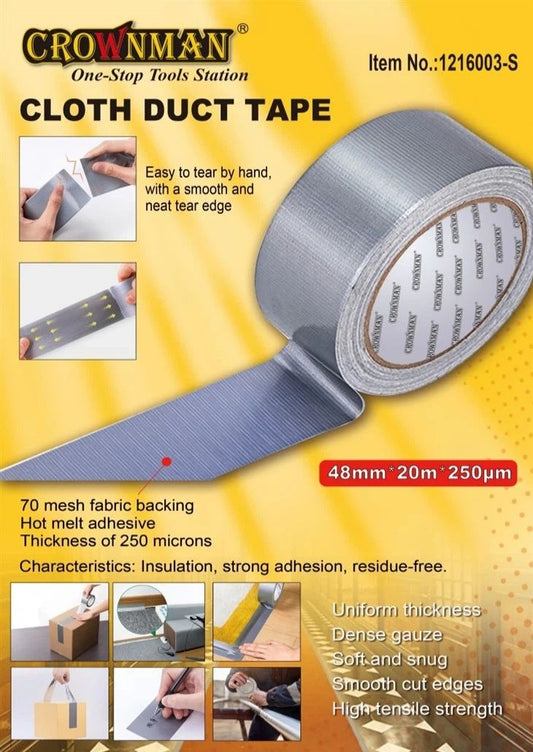 CLOTH DUCT TAPE 48MM X 20M  (PER ROLL)