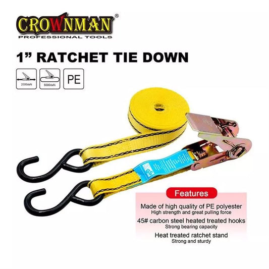 RATCHET TIE DOWN 1"X15'
