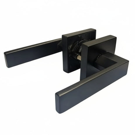 DOOR LEVERSET PASSAGE TYPE ALUM MATT BLACK