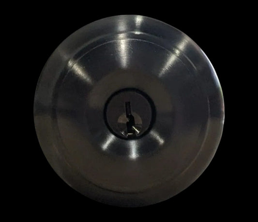 DOOR KNOB WITH LOCK ENTRANCE TYPE SATIN NICKEL
