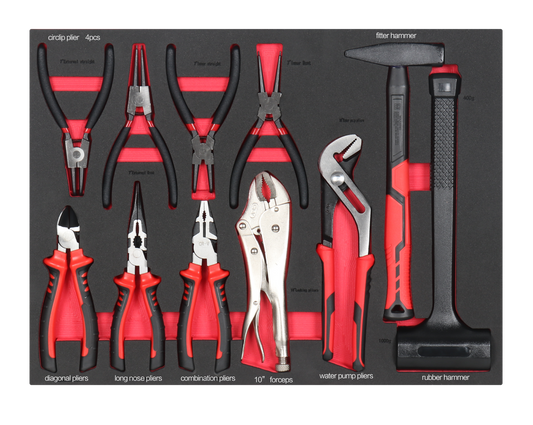 PLIERS AND HAMMER SET 11PC