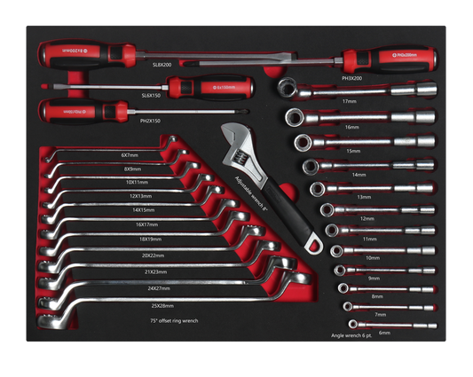 WRENCH AND SCREWDRIVER SET 28PC