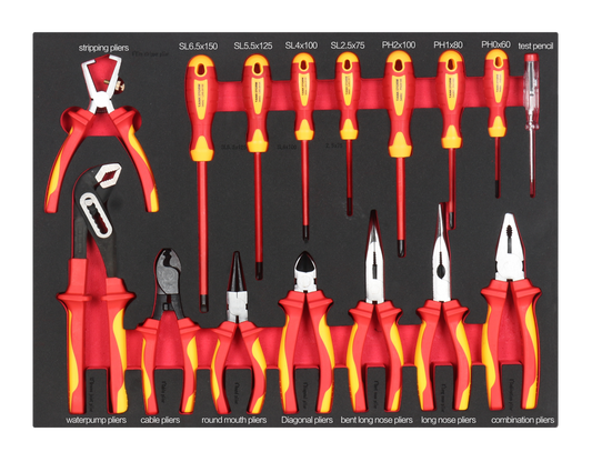 PLIERS AND SCREWDRIVER SET 16PC
