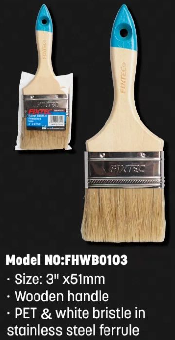 WOODEN HANDLE PAINT BRUSH 3"X51MM