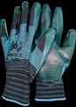 POLYESTER LATEX PHYSICAL EMBOSSING GLOVES GREEN MEDIUM  (PER PAIR)