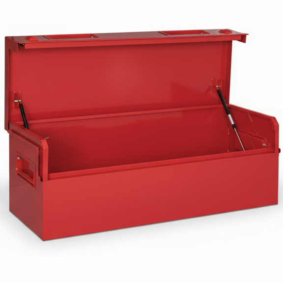 METAL JOB SITE VAN BOX 50X18X17IN RED
