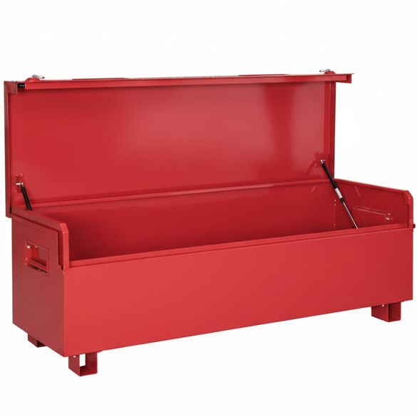 METAL JOB SITE BOX 71X24X24 IN RED