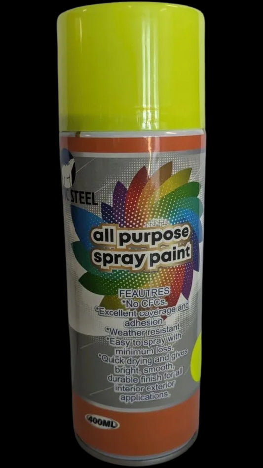 SPRAY PAINT FLUORESCENT YELLOW