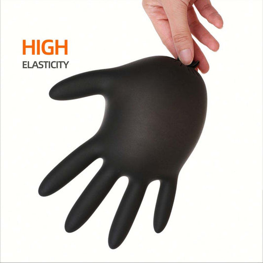 6MIL BLACK NITRILE GLOVES XL 100PC/BOX