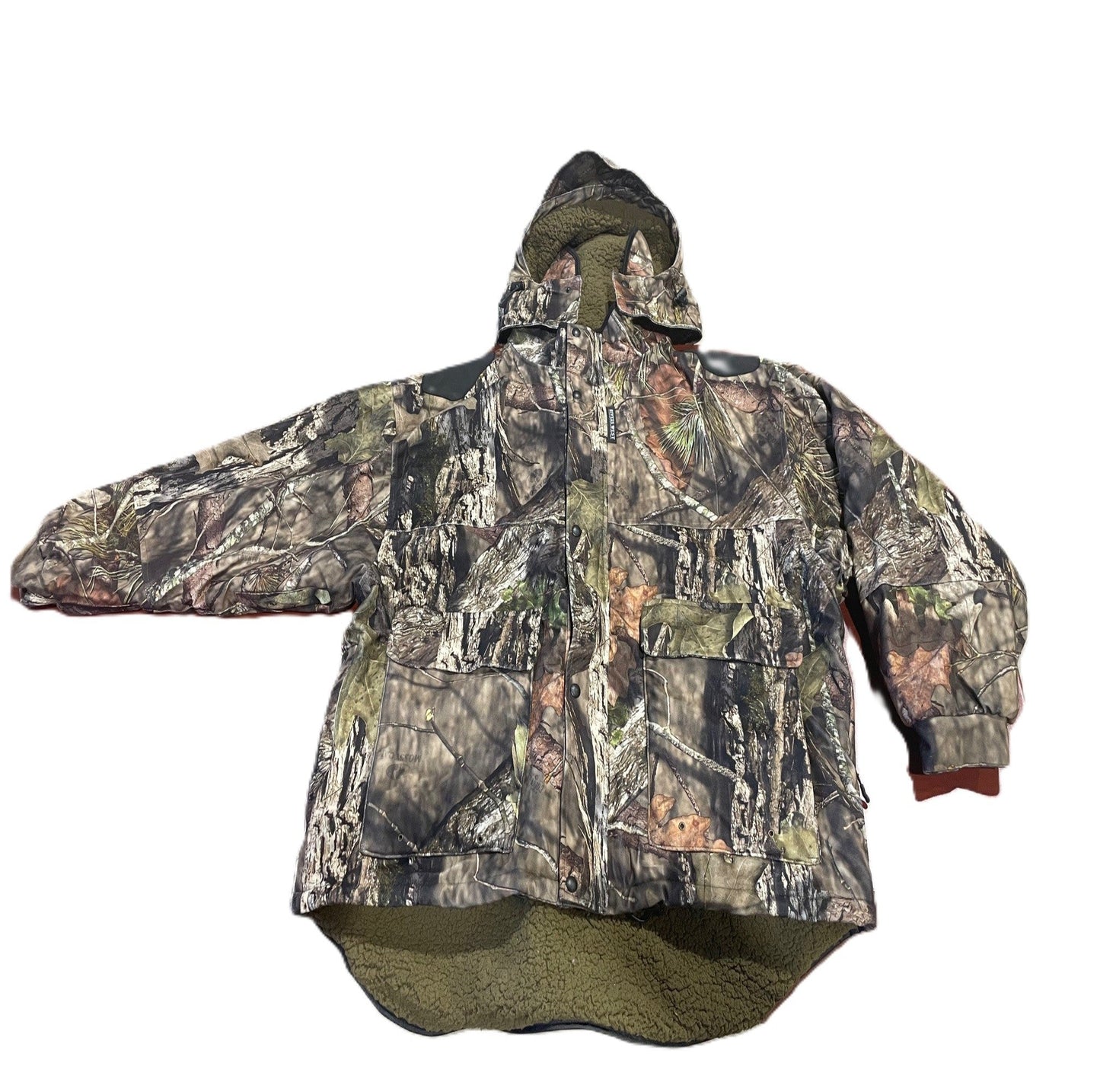 Camouflage jacket on a white background